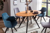 Stuhl Mit Armlehnen In Blau Webstoff - Romance inside Wohnzimmer Stühle